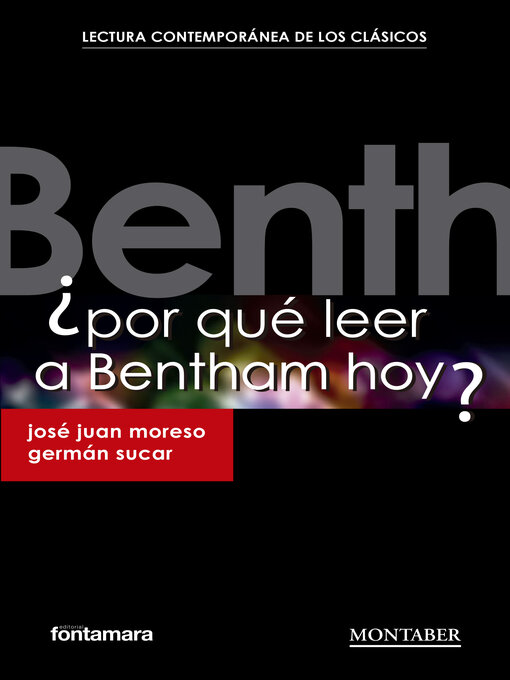 Title details for ¿Por qué leer a Bentham hoy? by José Juan Moreso - Available